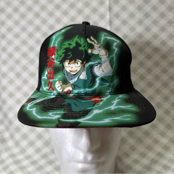 Bioworld Other - MY HERO ACADEMIA Mens Snapback Ball Cap Hat New Anime MANGA Izuku Midoriya